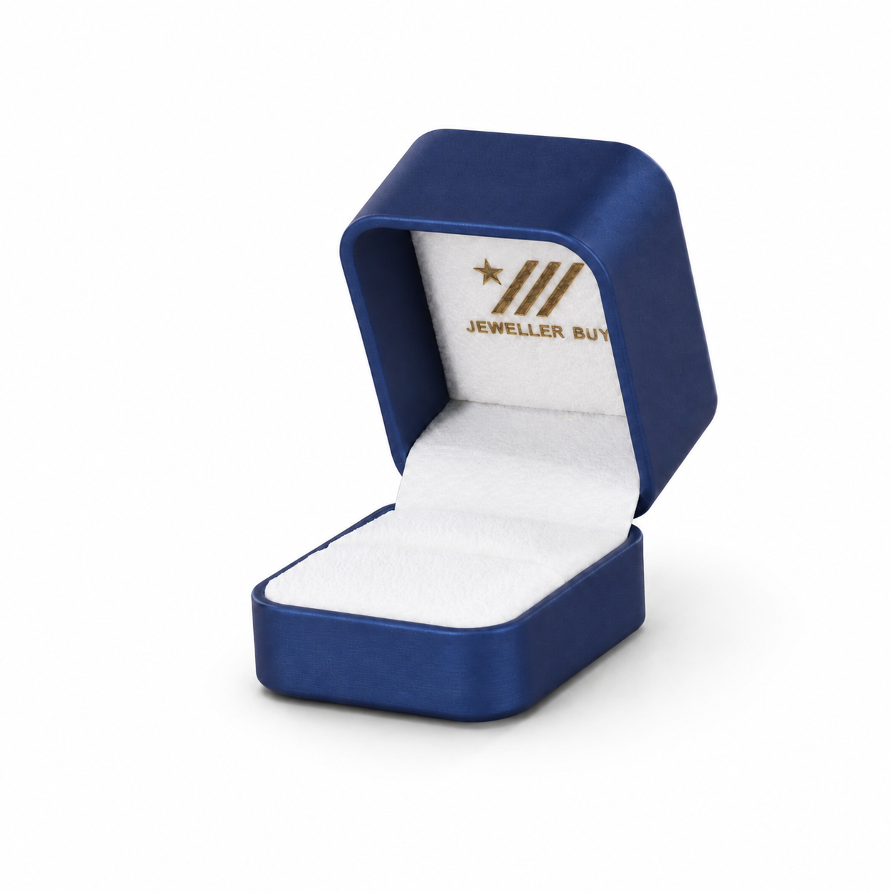 Blue PU Leather Single Ring Box