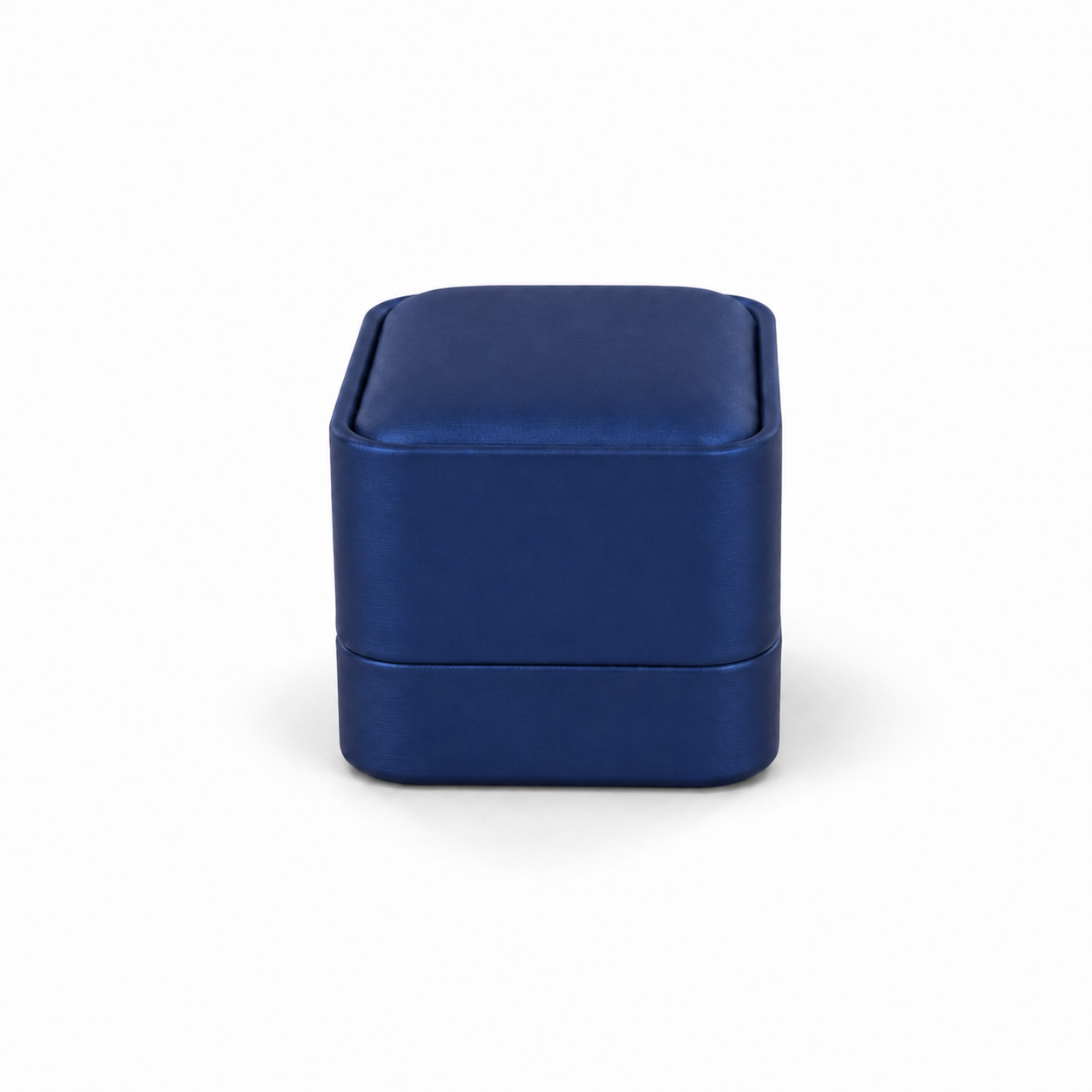 Blue PU Leather Single Ring Box