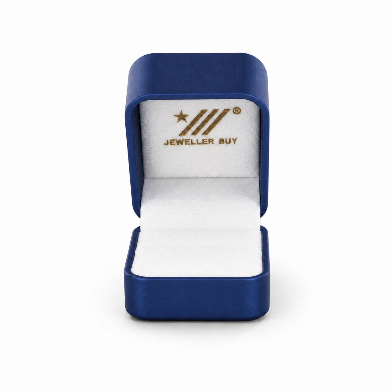 Blue PU Leather Single Ring Box
