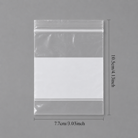 3" x 4" White Block Reclosable Jewelry Bags, 1000 Count – Jeweller Buy