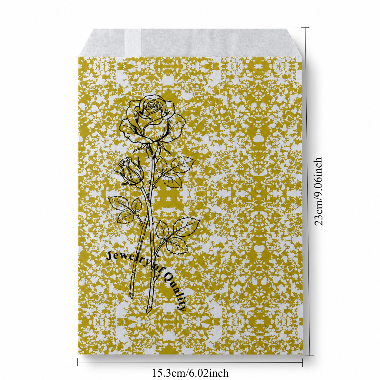 Golden Paper gift bag  Price For 100pcs, 6" × 9"
