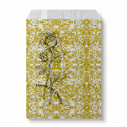 Golden Paper gift bag  Price For 100pcs, 6" × 9"