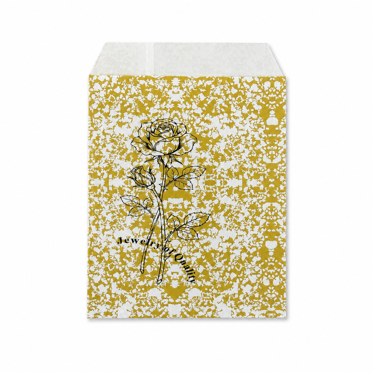 Golden Paper gift bag  Price For 100pcs, 5" × 7"