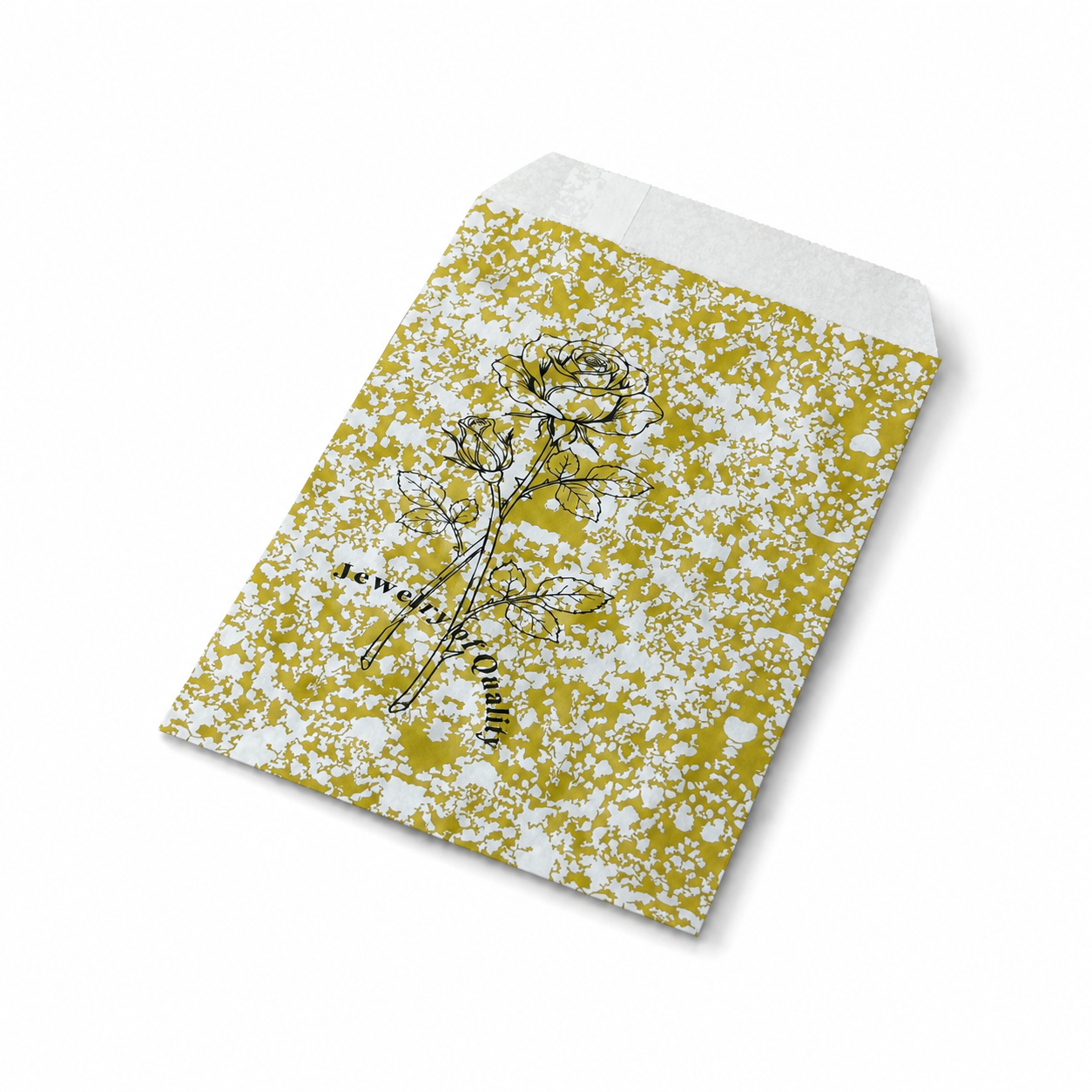 Golden Paper gift bag  Price For 100pcs, 5" × 7"