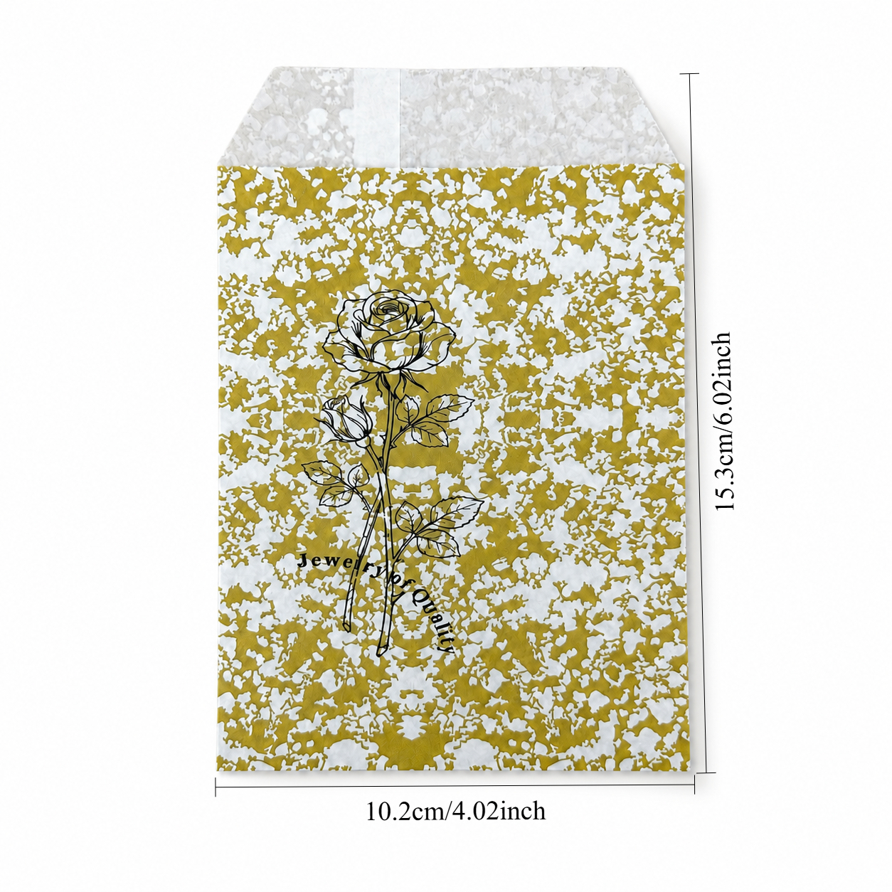 Golden Paper gift bag  Price For 100pcs, 4" × 6"
