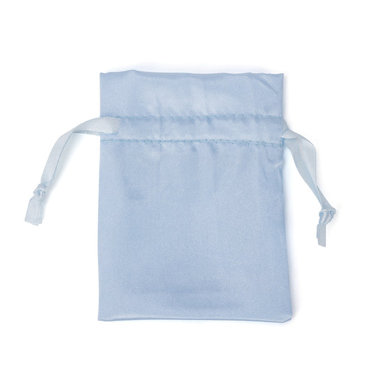 Ice Blue Satin Pouch， Price for 50 Pieces