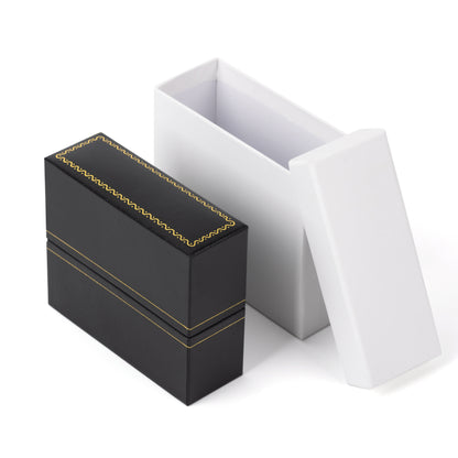 Black Bangle Box With Gold Trim, Price For 12PCS