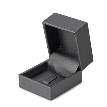 Gray PU Covered Ring Boxes, Price for 24 Pcs