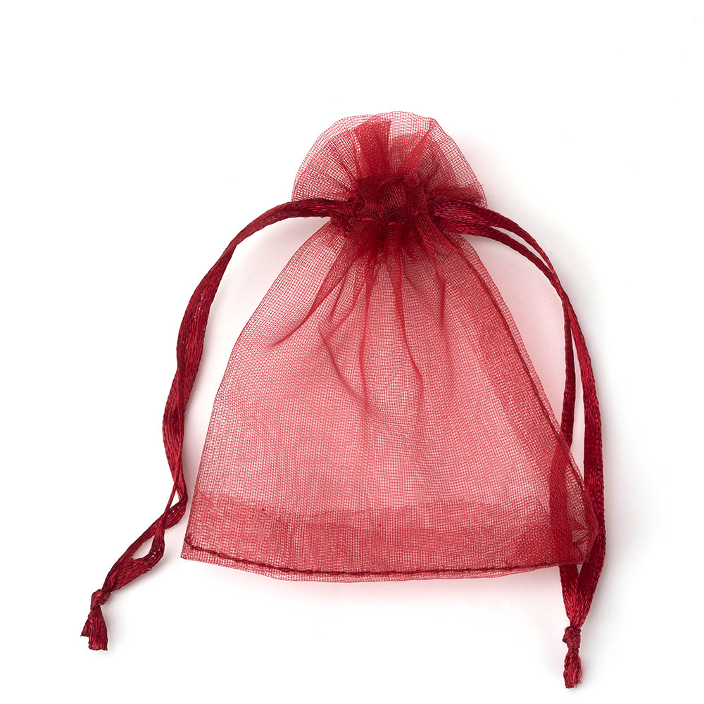 Red Organza Pouch，Price for 100 Pieces