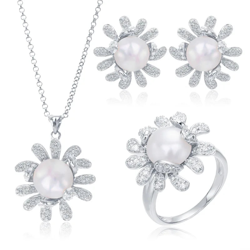 Fashion jewellery fine jewelry ladies women necklaces pendant earrings and ring set