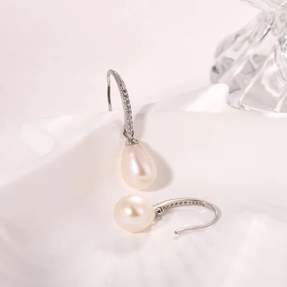 2024 Hot Sale fish hook cubic zirconia earrings gold plated 925 silver jewelry wholesale