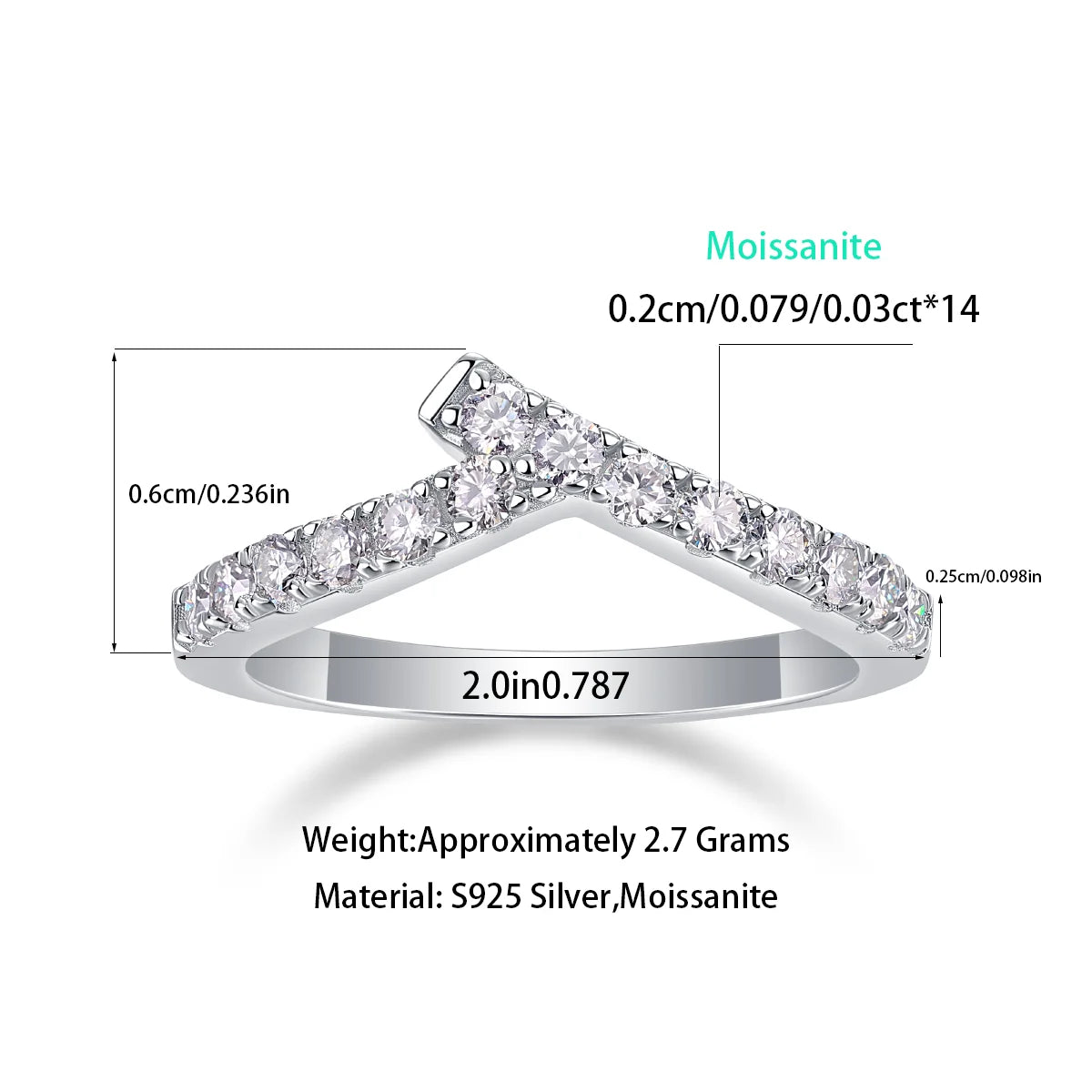 925 Sterling Silver Moissanite Engagement Ring Twisted Band  Moissanite Ring 925 Jewelry