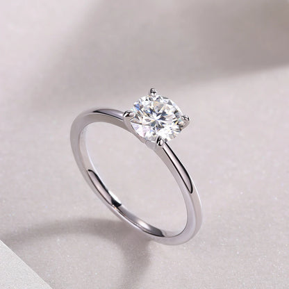 Best Selling Classics Design Moissanite  Ring Silver Jewelry Women Gift  Party Sterling Stone Wedding Technology party