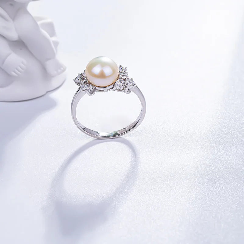 S925 pure silver pearl ring, female niche design, light luxury, high-end feeling, cool style, Instagram trendy fashion