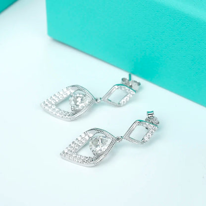 Jeweller Buy D Color Moissanite Diamond Earrings 925 Sterling Silver Earhook