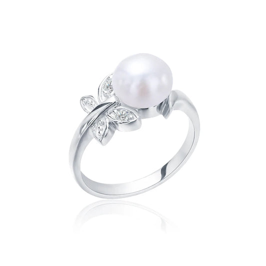 S925 pure silver pearl ring, female niche design, light luxury, high-end feeling, cool style, Instagram trendy fashion