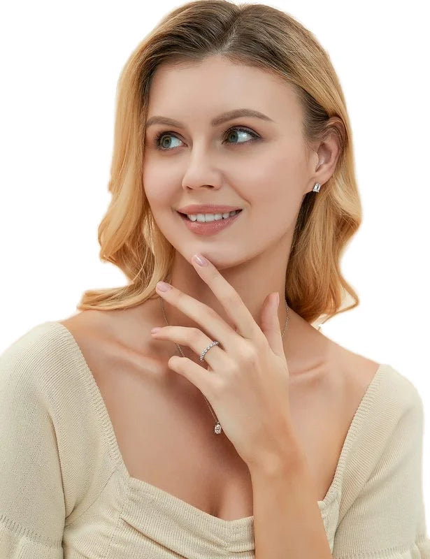 Jeweller Buy jewelry 925 sterling silver ring crown moissanite engagement wedding ring for women