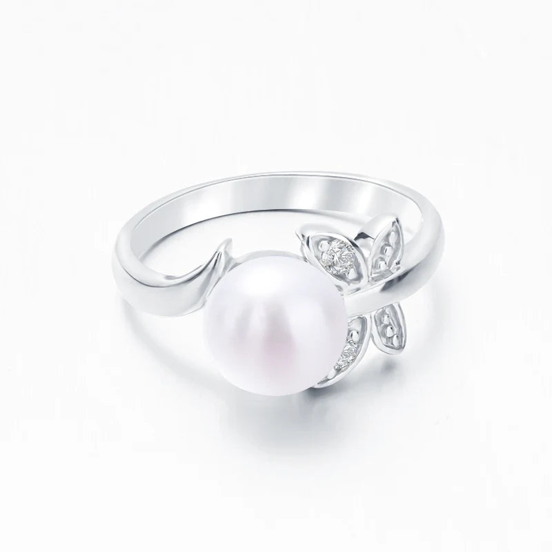 S925 pure silver pearl ring, female niche design, light luxury, high-end feeling, cool style, Instagram trendy fashion