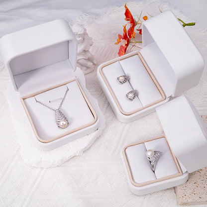 Fashion jewellery fine jewelry ladies women necklaces pendant earrings and ring set