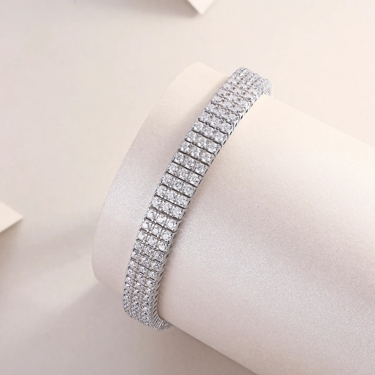 Factory Price Jewelry Luxury 925 Sterling Silver VVS Moissanite Diamond Iced Out  Link Bracelet L240113555-20