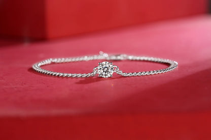 925 silver women's bracelet moissanite bracelet women temperament jewelry gitf