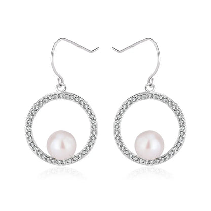 Custom fashion fine jewellery jewelry luxury 925 sterling silver pearl women earrings for women