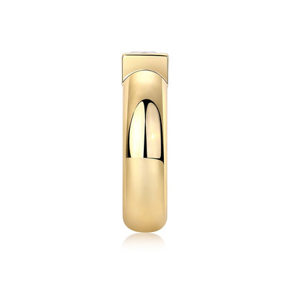 Gold-Plated S925 Silver Square Moissanite Ring - Elegant Statement Jewelry, Luxury Design, Perfect for Engagements