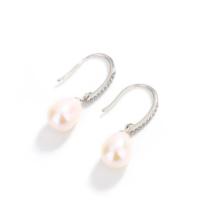 2024 Hot Sale fish hook cubic zirconia earrings gold plated 925 silver jewelry wholesale