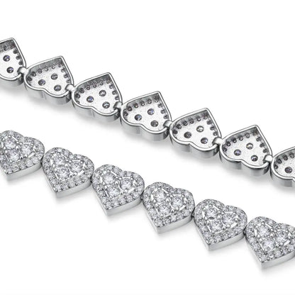 S925 11.73g Moissanite Tennis Bracelet, Perfect Gift for Birthdays, Suitable for Friends and Family, Men and Women