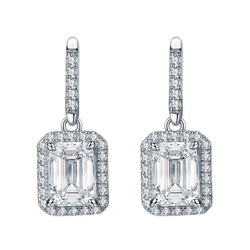 Jeweller Buy Wholesale 925 Sterling Silver Moissanite Earrings VVS1 Diamond Huggie