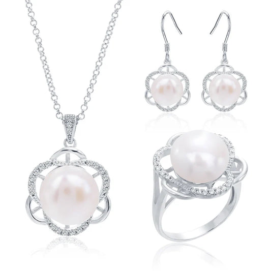 Fashion jewellery fine jewelry ladies women necklaces pendant earrings and ring set