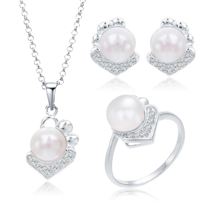 Fashion jewellery fine jewelry ladies women necklaces pendant earrings and ring set