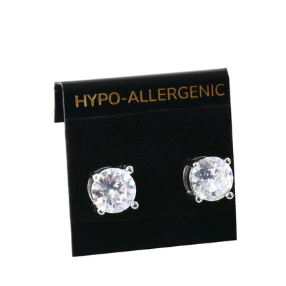 1"*1“ Black Display Earring Card With "HYPO-ALLERGENIC" Words