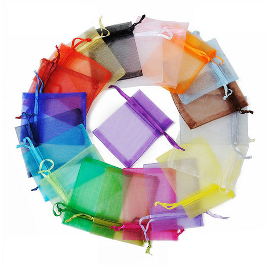 Mix Color Organza Pouch，Price for 100 Pieces