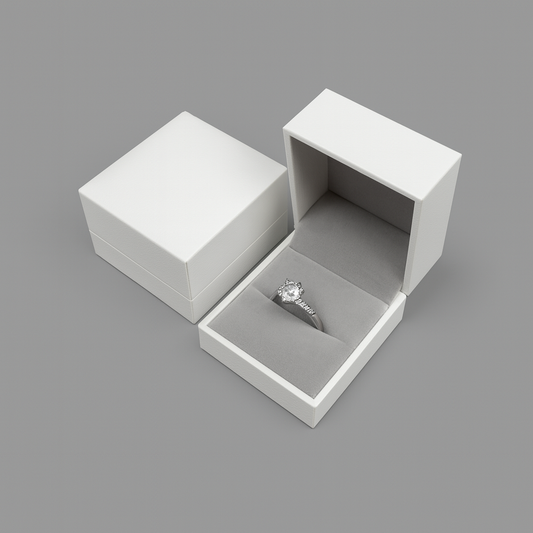 24Pcs White Ring Boxes