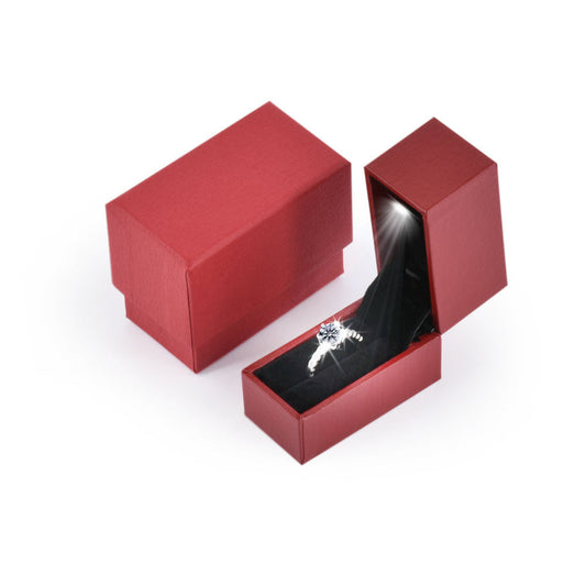 36PCS Red Mini Wedding Proposal Led Ring Box