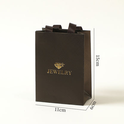 High-end Jewelry Jewelry Bag Universal Packaging Wholesale Paper Bag Jewelry Tote Bag Necklace Ring Bag