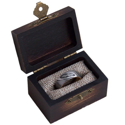 Vintage Ring Box Wooden Box Jewelry Box