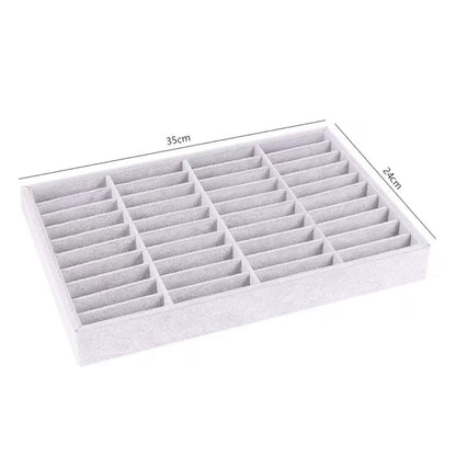 Gray Velvet  Jewelry Tray