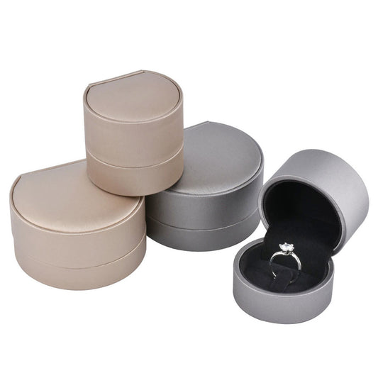 Round PU Pendant Earring Necklace Boxes, Price for 12 PCS