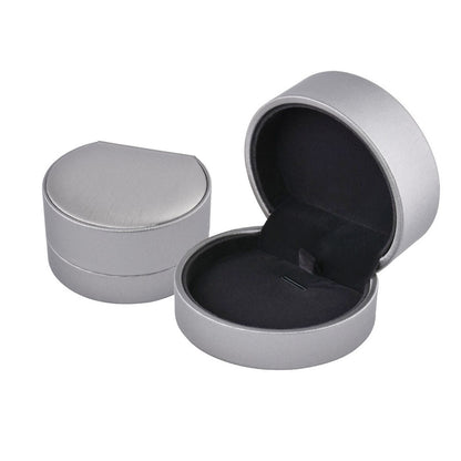 Round PU Pendant Earring Necklace Boxes, Price for 12 PCS