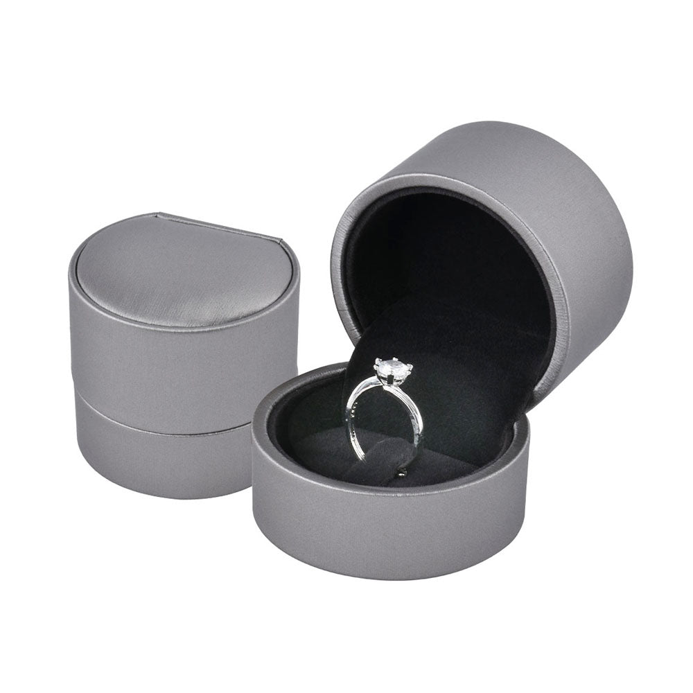 Round PU Pendant Earring Necklace Boxes, Price for 12 PCS