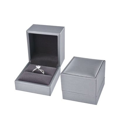 Classic PU Gray Jewelry Boxes