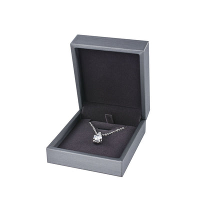 12 Pcs (P06P-GR) Gray PU Pendant Earring Boxes