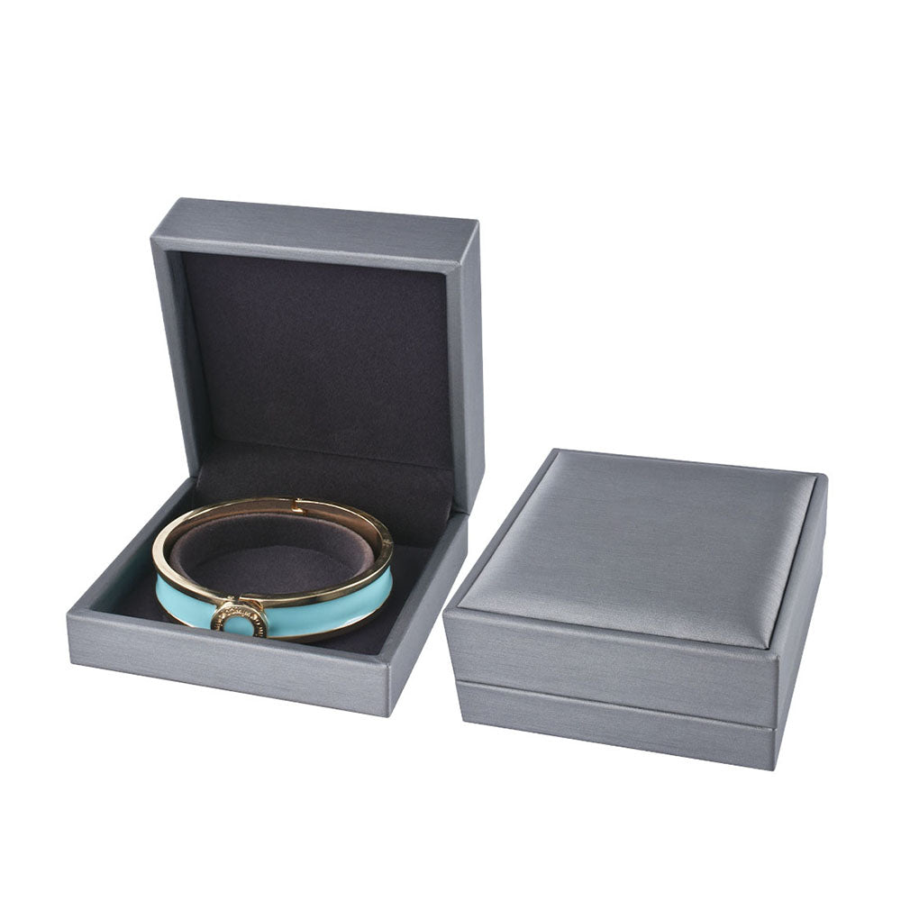 Classic PU Gray Jewelry Boxes
