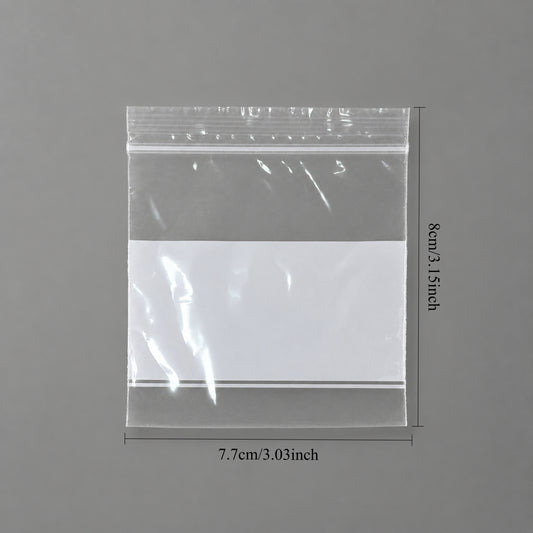 Plastic Zip Bags with White Block Price For 1000pcs ,3" x 3"