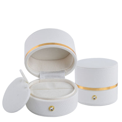 White Oval Luxury Jewelry Box, Price for 12 Pcs