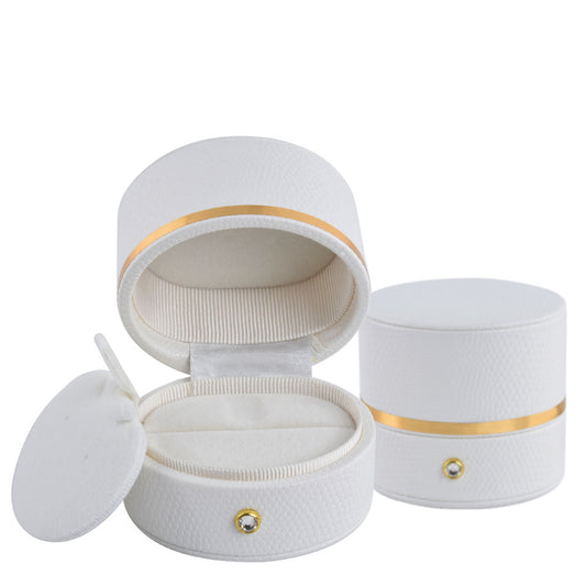 White Oval Luxury Jewelry Box, Price for 12 Pcs