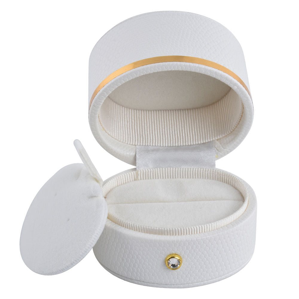 White Oval Luxury Jewelry Box, Price for 12 Pcs