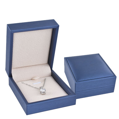 Gray PU Covered Pendant Earring Boxes, Price for 12 Pcs